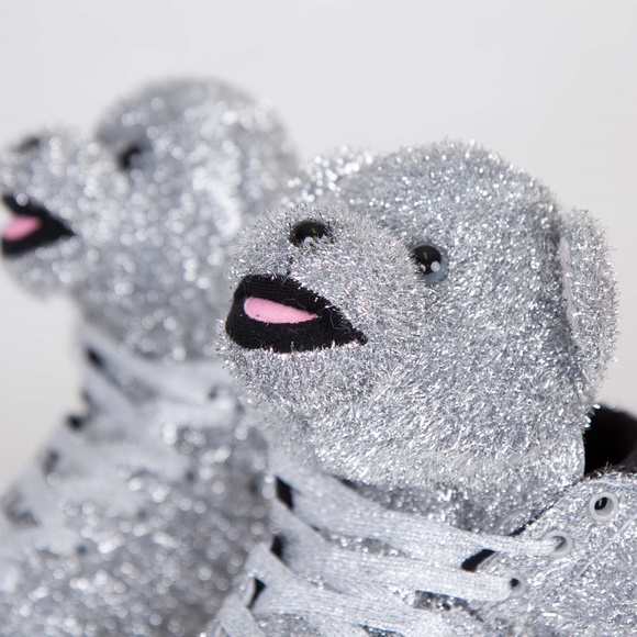 Adidas ObyO Jeremy Scott silver Bears sneakers 9.5 - Picture 5 of 8